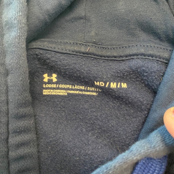 Under Armor mens medium sweatshirt blue - Picture 6 of 6